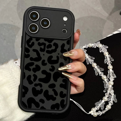 Fashion Black Leopard Print Phone Case For iPhone