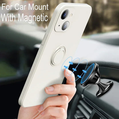 Liquid Ring Holder Stand Case For iPhone