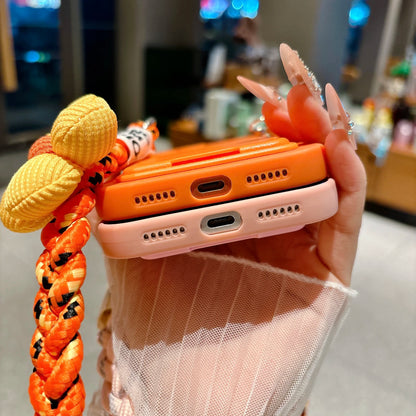 Braided Crossbody Lanyard Phone Case For iPhone