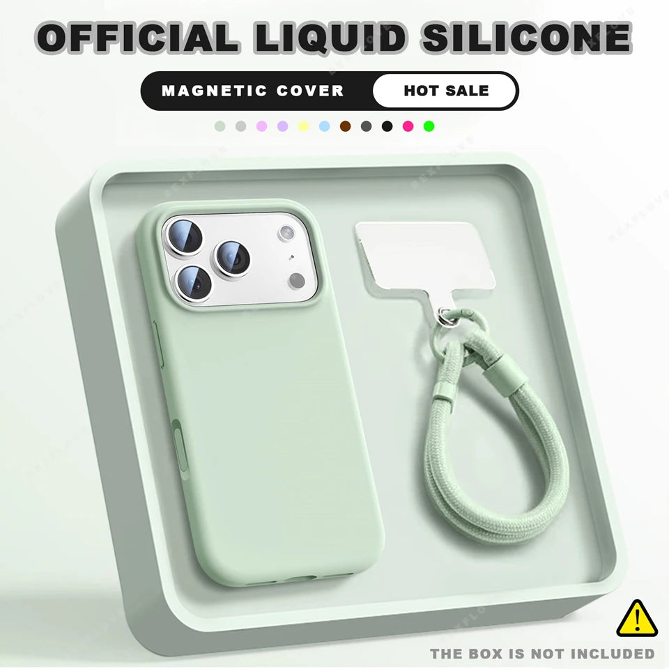 Wrist Strap Magnetic Phone Case For iPhone