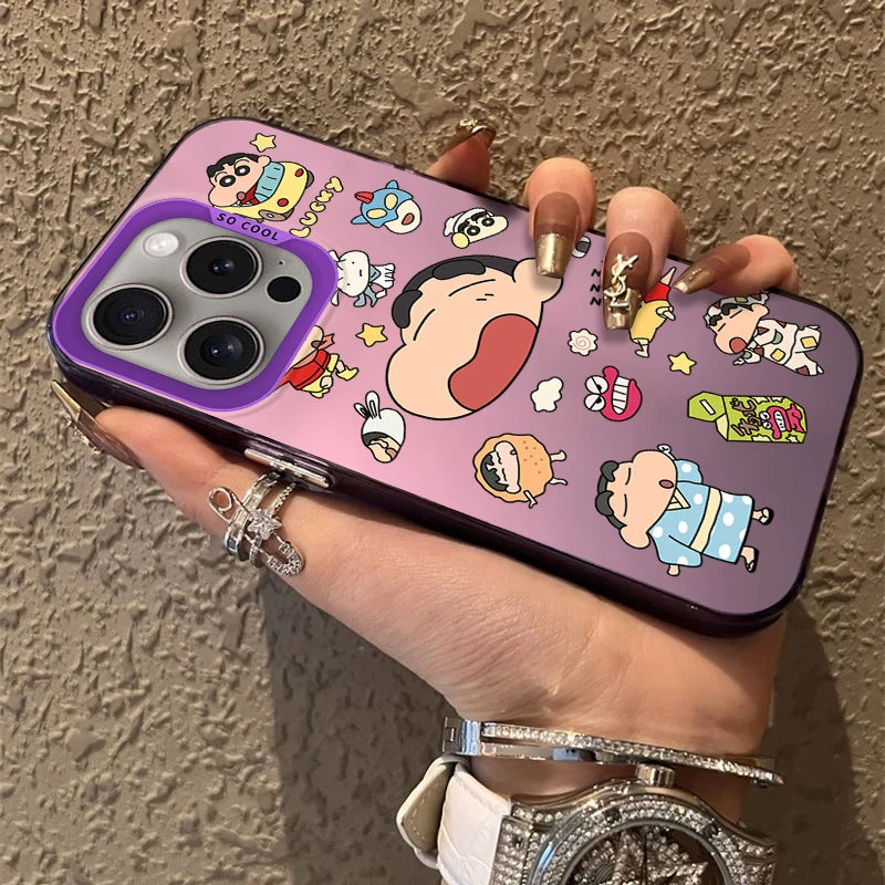 Lovely Crayon Shin-chans Frosted Case For iPhone