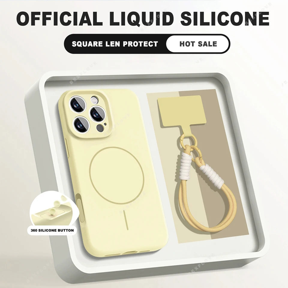 Magnetic Wrist Strap Phone Case For iPhone