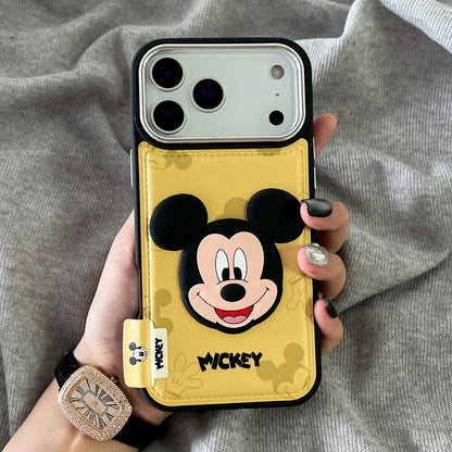 Disney Mickey Mouse Leather Phone Case For iPhone