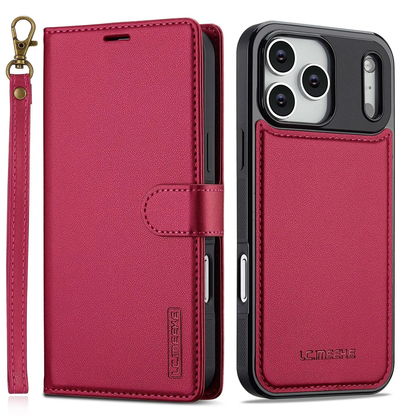 2 in 1 Detachable Leather Phone Case For iPhone