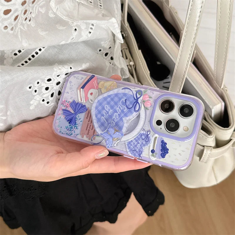 Flower Bow Magnetic Phone Case