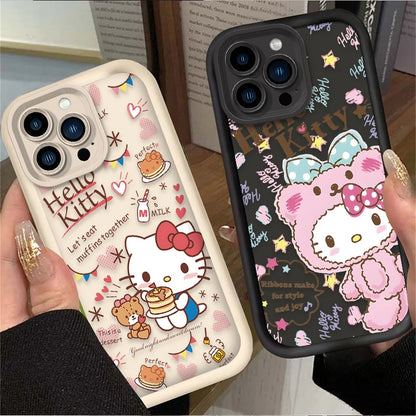 Hello Kitty Adorable Soft Phone Case For iPhone