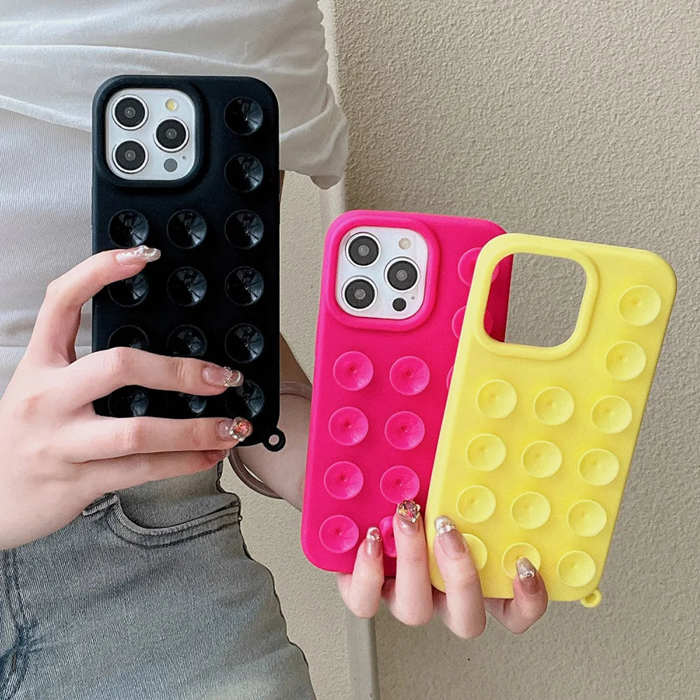 Suction Cup Soft Silicone Phone Case