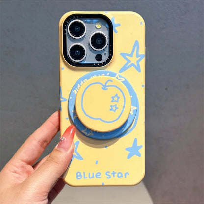 Line Star apple Cute Magnetic Phone Case