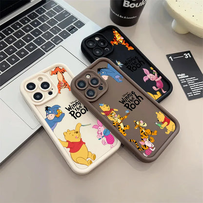 Winnie Piglet Tigger Cartoon Phone Case For iPhone
