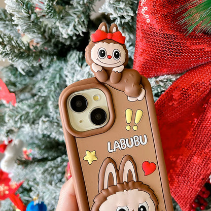Cartoon Labubu Monster Toy Phone Case