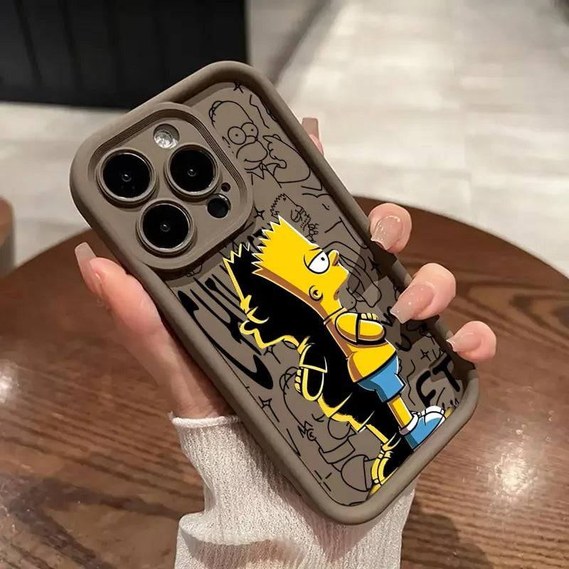 Disney Bart Simpsons Cartoon Phone Case For iPhone