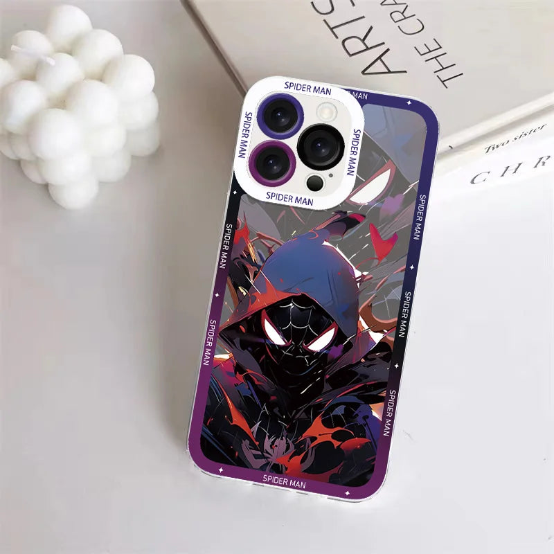 Marvel Black Spider Man Super Cool Phone Case For iPhone