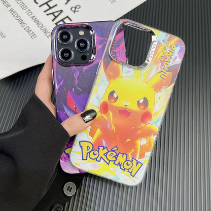 HD Pikachu Gengar Pokemons Phone Case For iPhone
