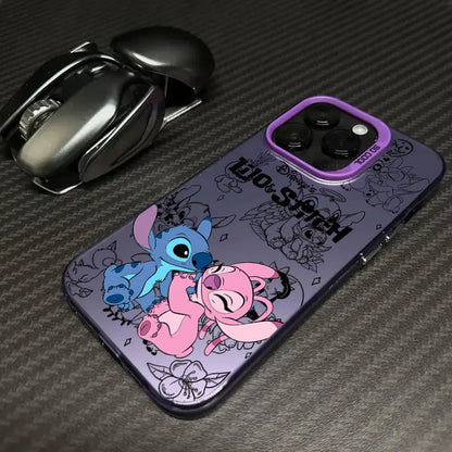 Disney Stitch Angel Cute Phone Case For iPhone