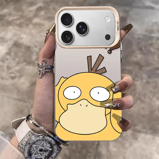 Cute Psyduck Dull Phone Case For iPhone