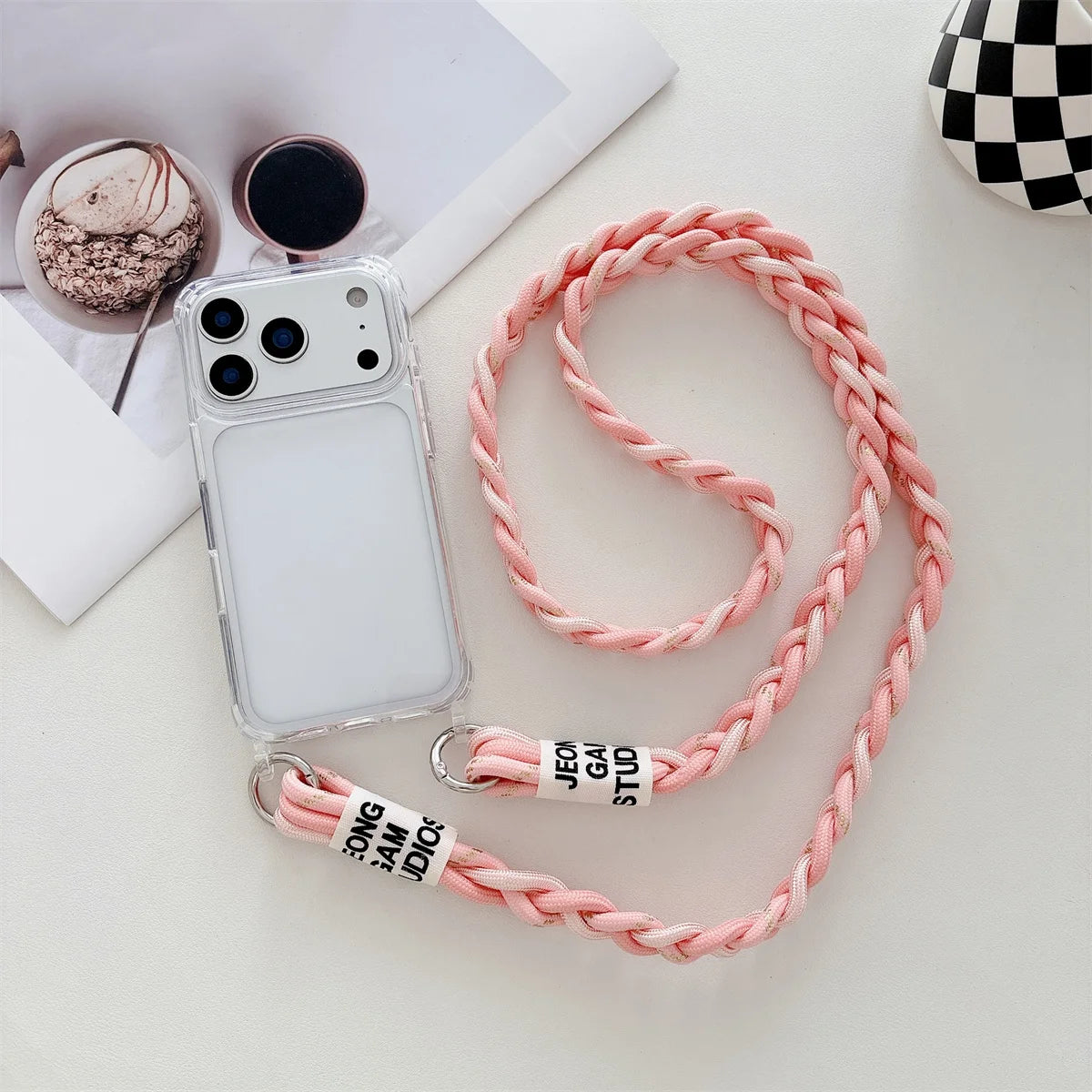 Crossbody Transparent  Phone Case For iPhone