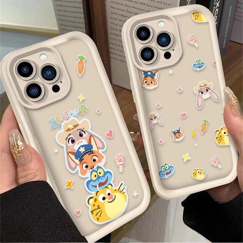 Disney Zootopia Judy Nick Police Phone Case For iPhone