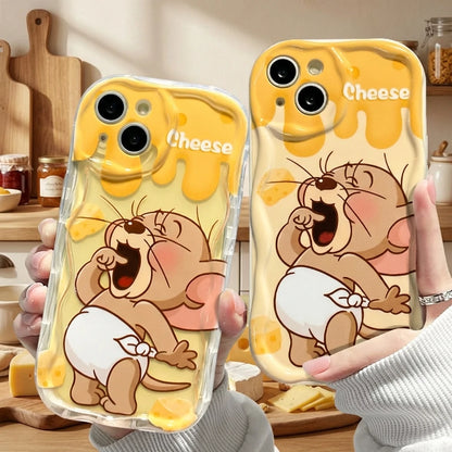 Cartoon Cheese Mouse  17 Pro Max Phone Case iPhone