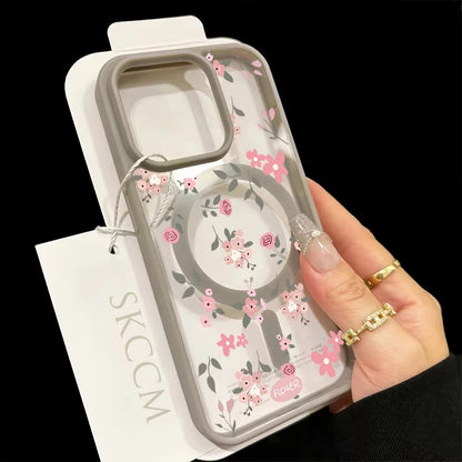 Flower Transparent Case For iPhone