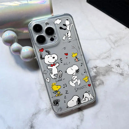 New Creative Cartoon Snoopy TPU Mobile Phone Case Suitable For iPhone