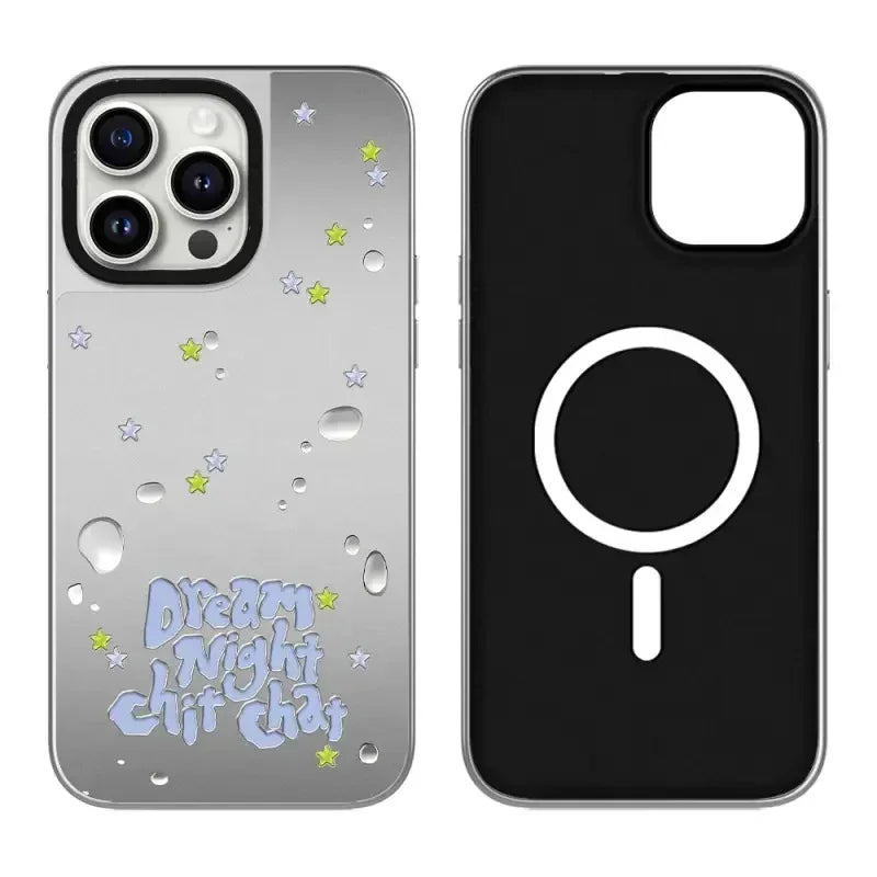 Dream Graffiti Letter Mirror Surface MagSafe Phone Case