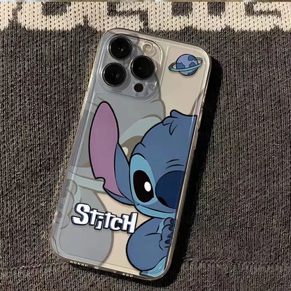 Stitch Shy Cute Phone Case For iPhone