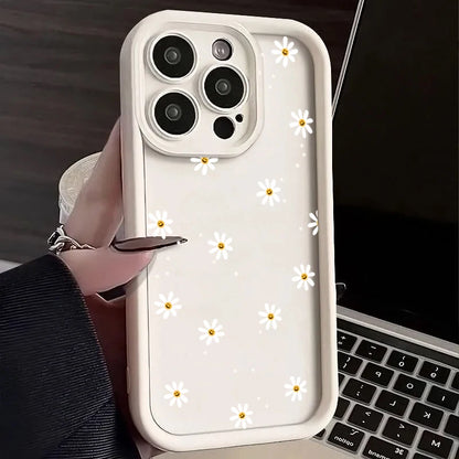Daisy Flower Silicone Phone Case