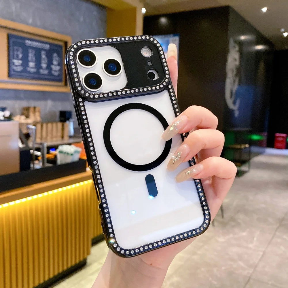 Glitter Rhinestones Laser Diamond Phone Case For iPhone