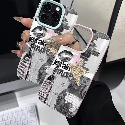 Stylish Eiffel Tower Pattern Phone Case For iPhone