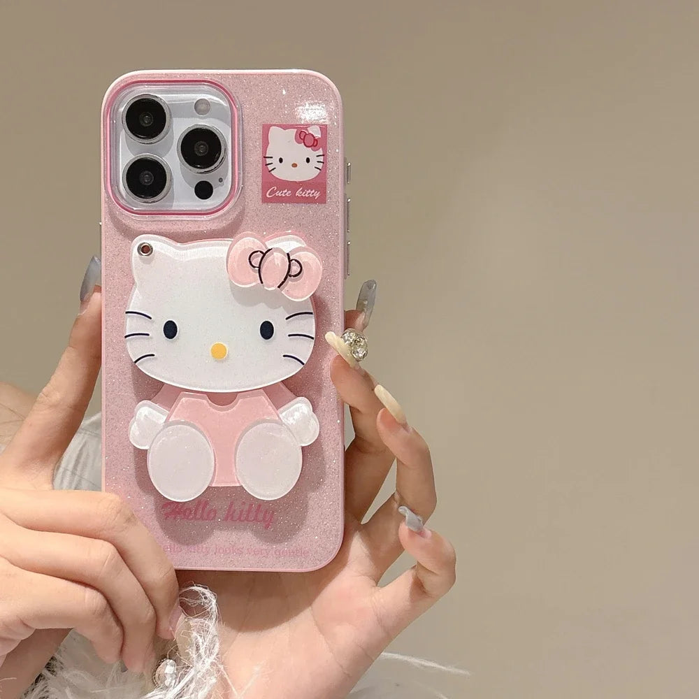 Bling Glitter Makeup Mirror Phone Case For iPhone