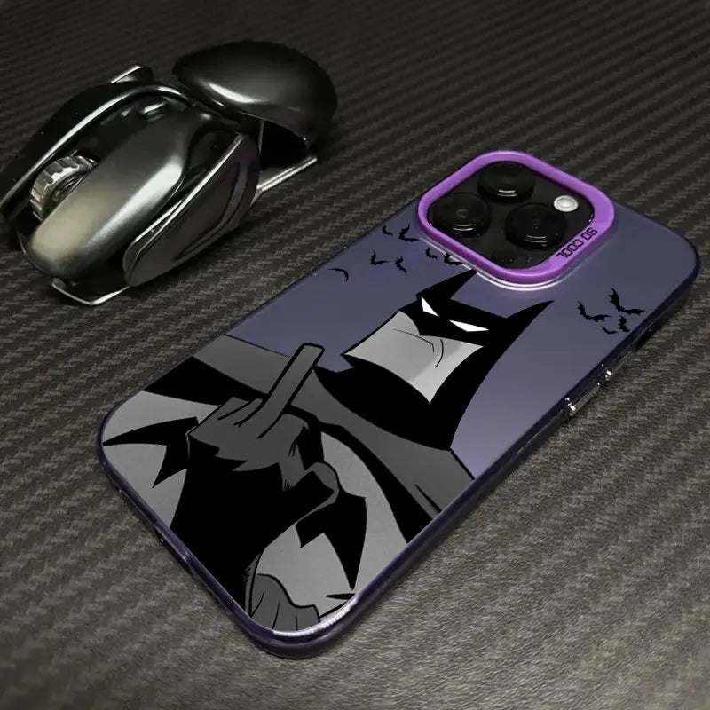Cool Bats-Man Logo Hero Phone Case For iPhone