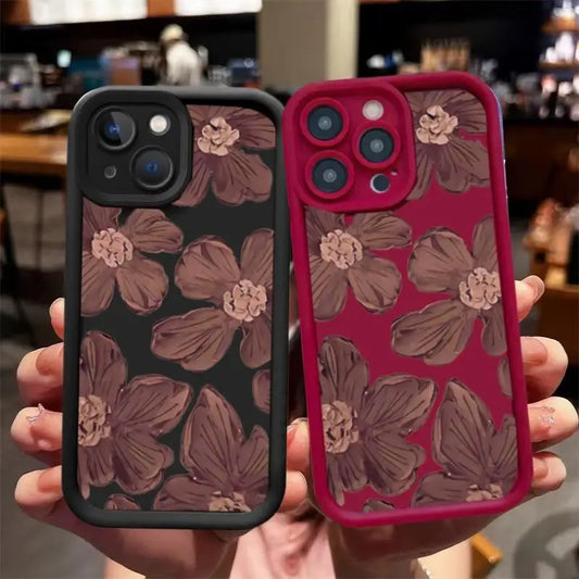 Flower Soft Silicone Phone Case For IPhone