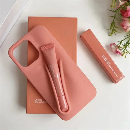 Hot Sale Lipstick Ribbon Toast Gift Set Soft Phone Case For iPhone