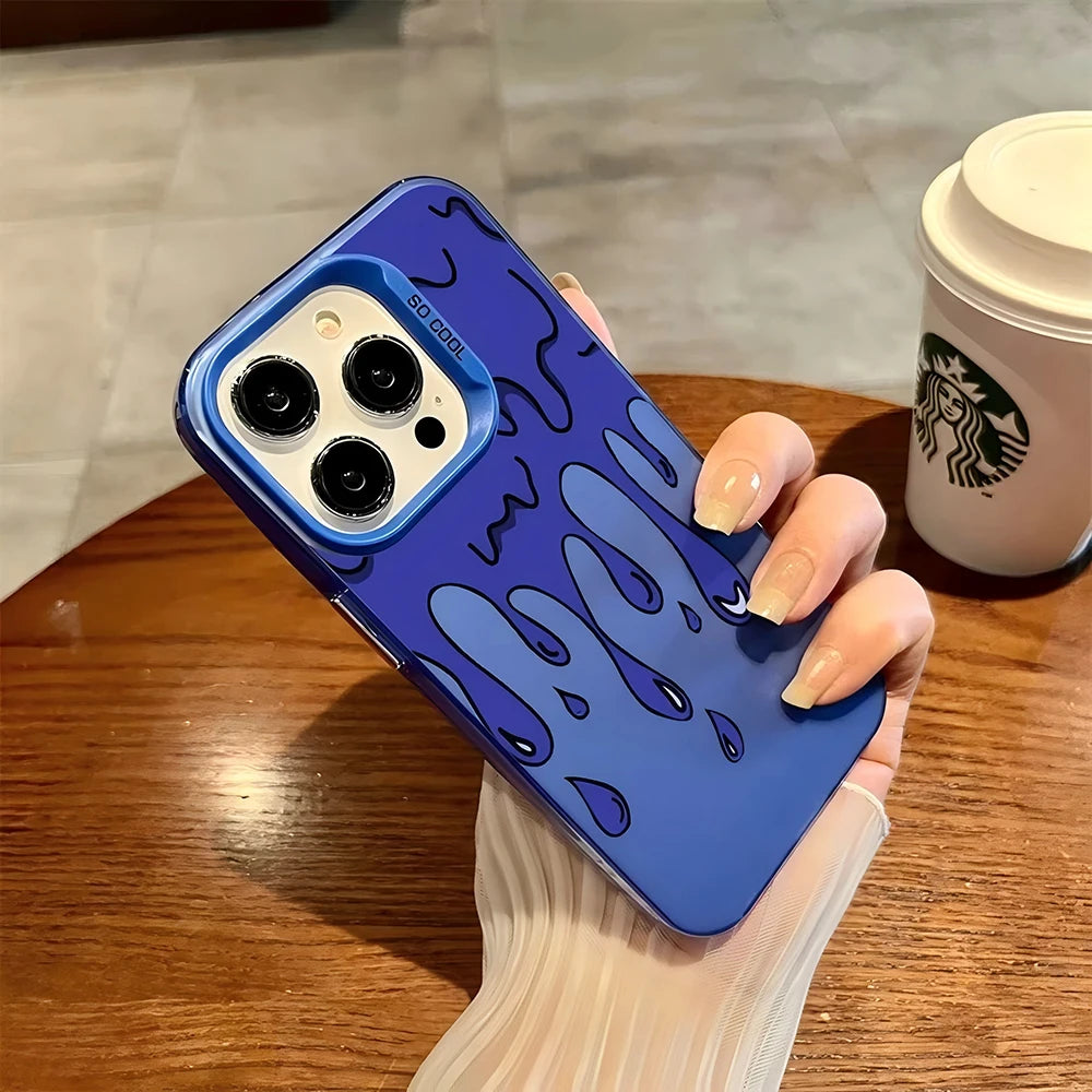 Fashion Water Droplet Pattern Phone Case For iPhone
