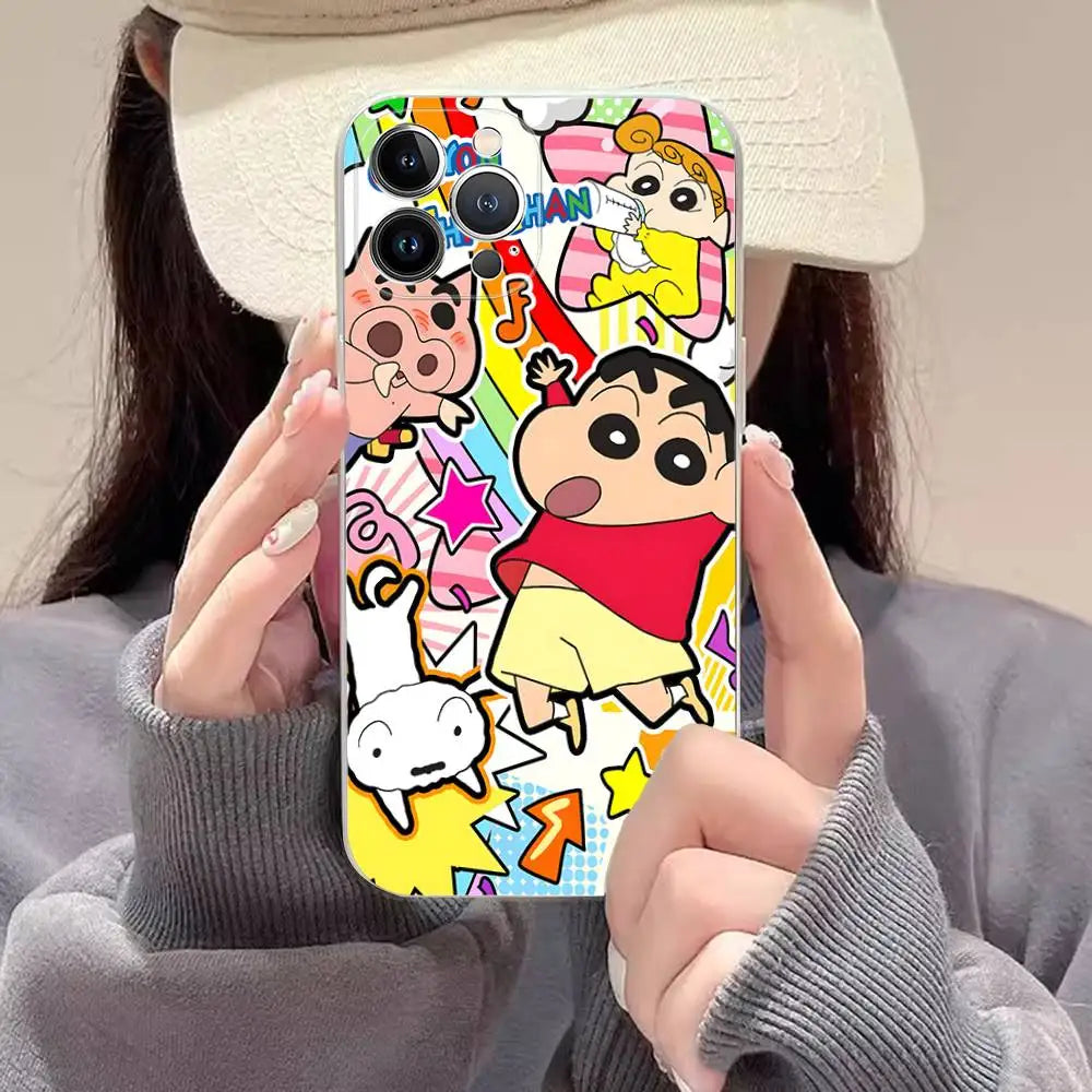 Lovely Crayon ShinChan Phone Case For iPhone