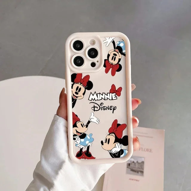 Disney Mickey Minnie Mouse Cute Silicone Phone Case For iPhone