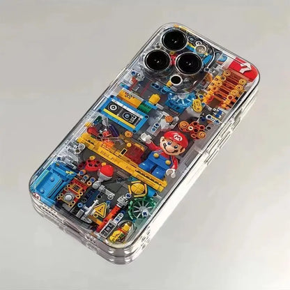 Machinery Building Block Marios For iPhone Phone Case