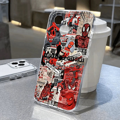 Full Screen Spider Man Daily Paper Phone Case For iphone