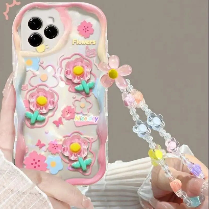 Cartoon Bracelet Chain Phone Case For iPhone
