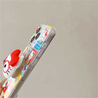 Funny Cute Happy Hellokitty Phone Case For iPhone