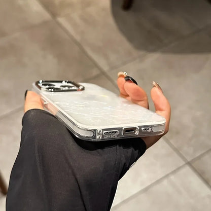 Aurora Glitter Shell Case  For iPhone