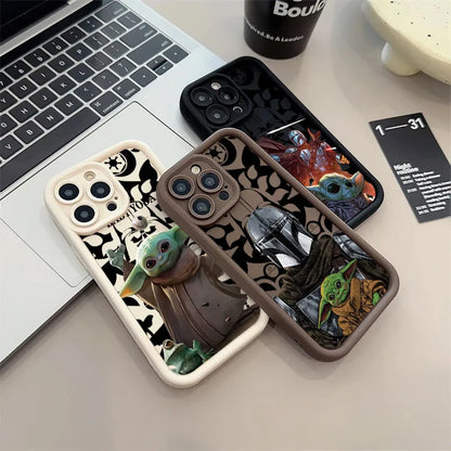 Stars Wars Baby Yodas Phone Case For iPhone