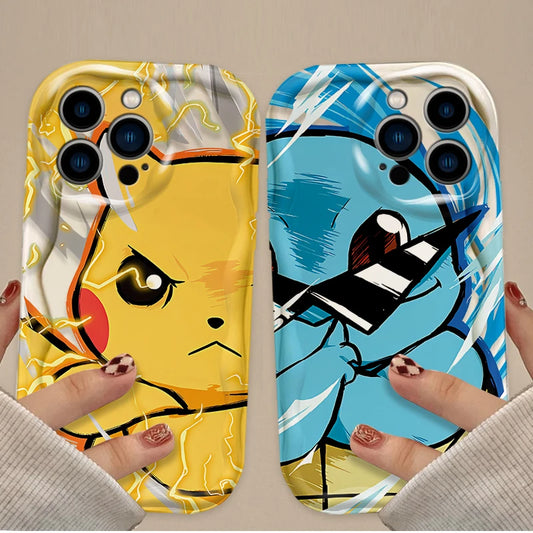 Cartoon Pokemon Pikachu Squirtle Case For iPhone
