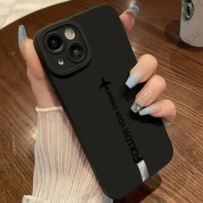 Stylish Airplane Graphic Phone Case For iPhone