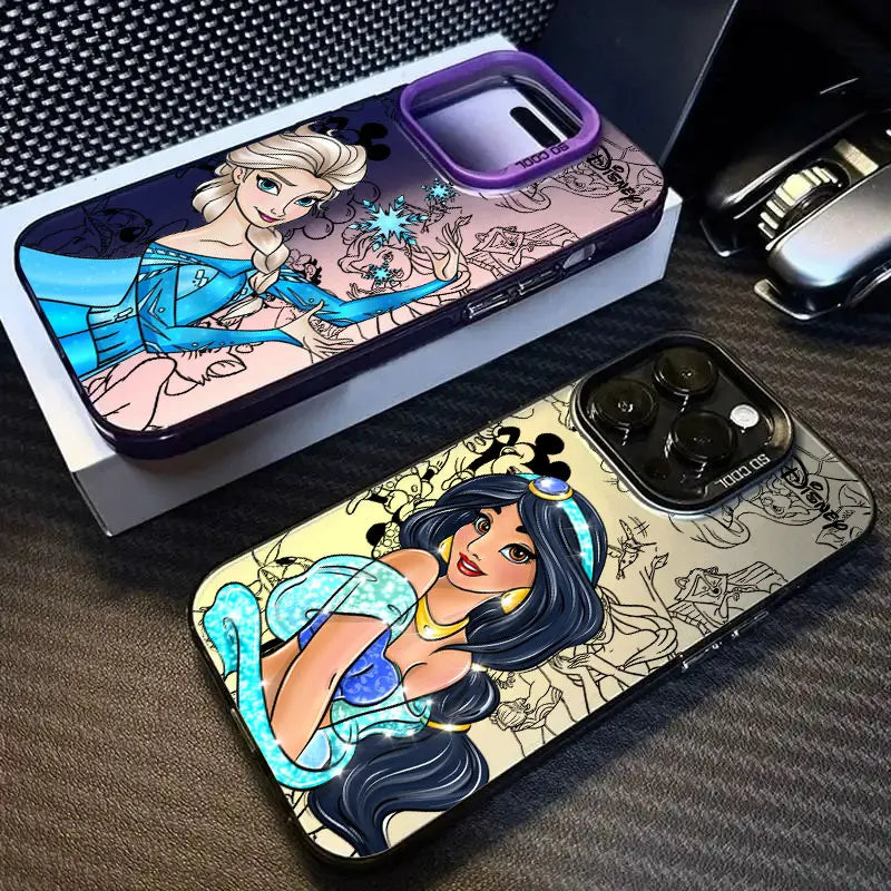 Disney Winnies Elsa Jasmine Phone Case For iPhone