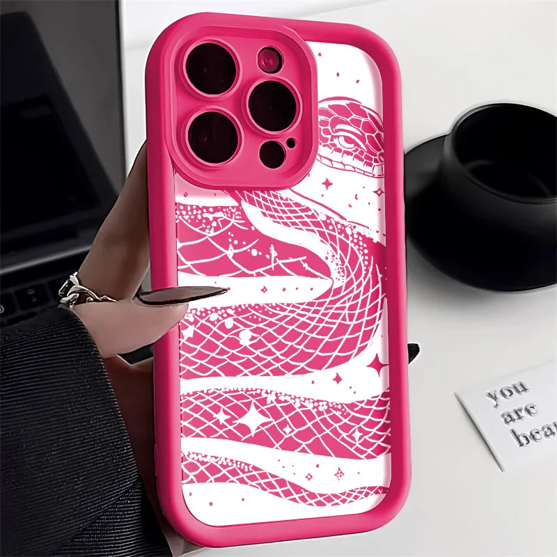 Snake Silicone Soft Shockproof Bumper Cover Phone Case