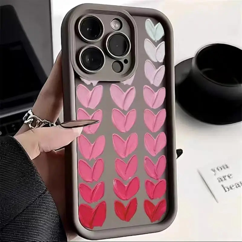 Oil Painting Love Silicone Phone Case for IPhone