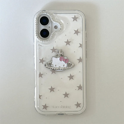 Cute Cartoon And Fashionable HelloKitty Stars Phone Case For iPhone