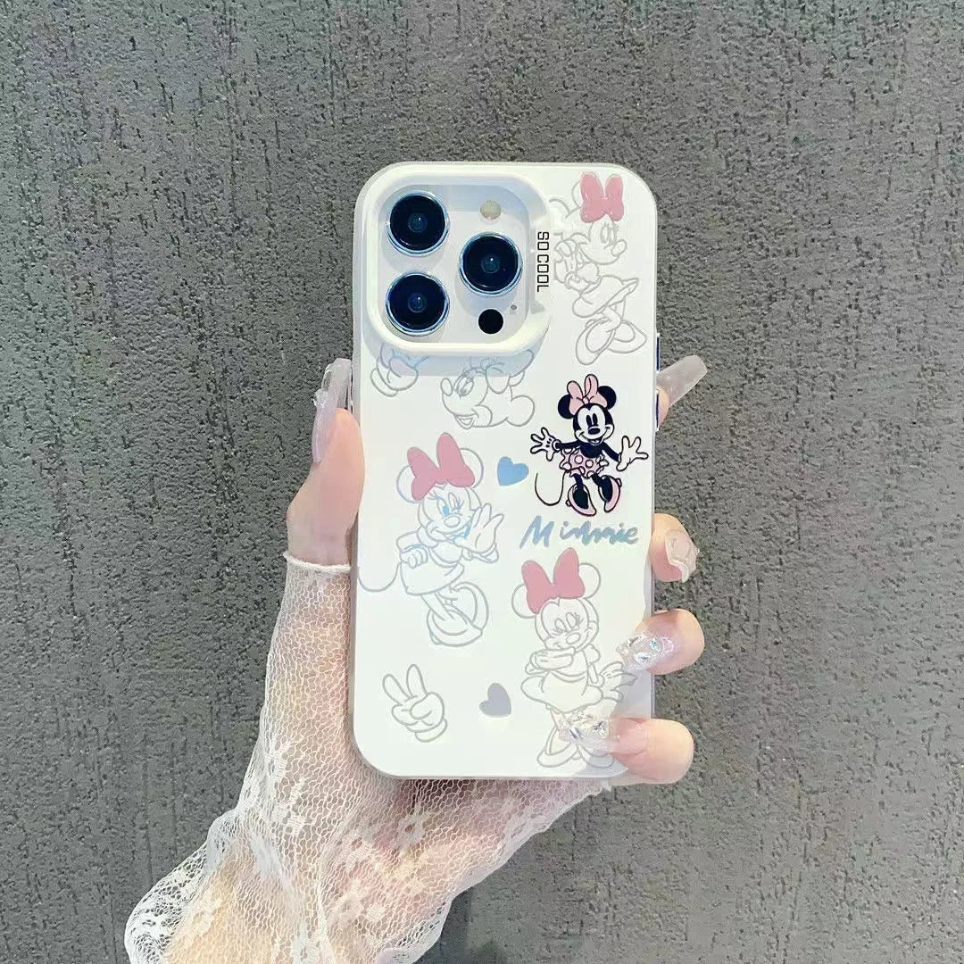 Mickey Minnie Love Cartoon Phone Case For iPhone