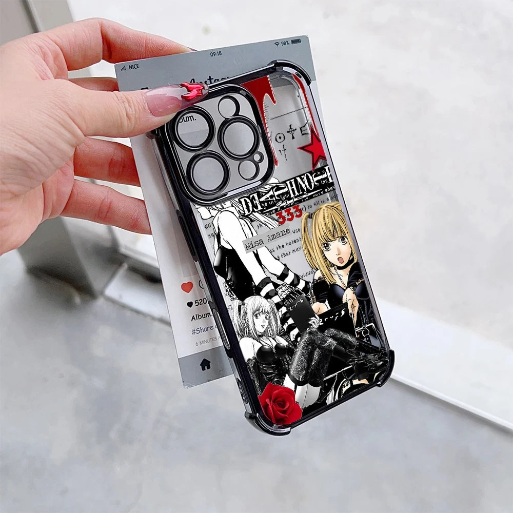 Anime Misa Death Note Four Corner Anti Fall Case  For iPhone